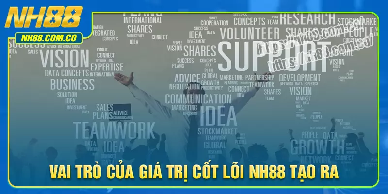 Vai trò của giá trị cốt lõi NH88 mang đến Vai trò của giá trị cốt lõi NH88 mang đến